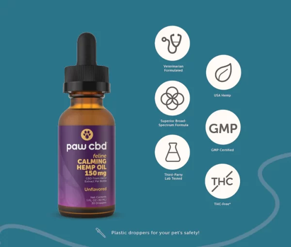 cbdMD feline Calming Hemp Oil 150mg - Image 2